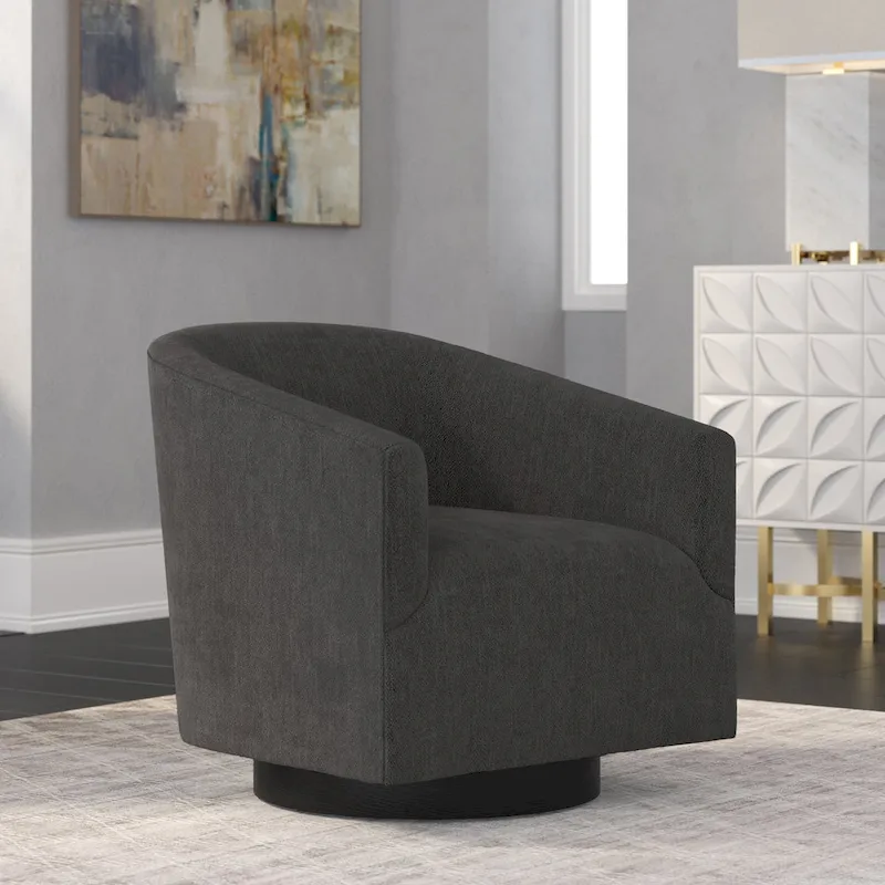 Copper Grove Pregrada Wood-base Swivel Chair