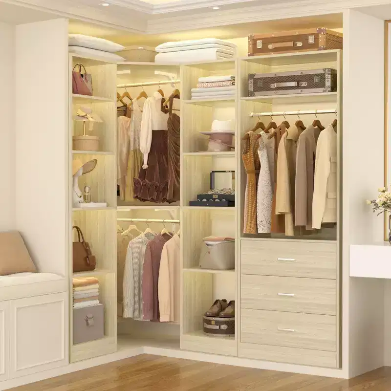 Besiost Freestanding Closet Organizer System with 3 Drawers