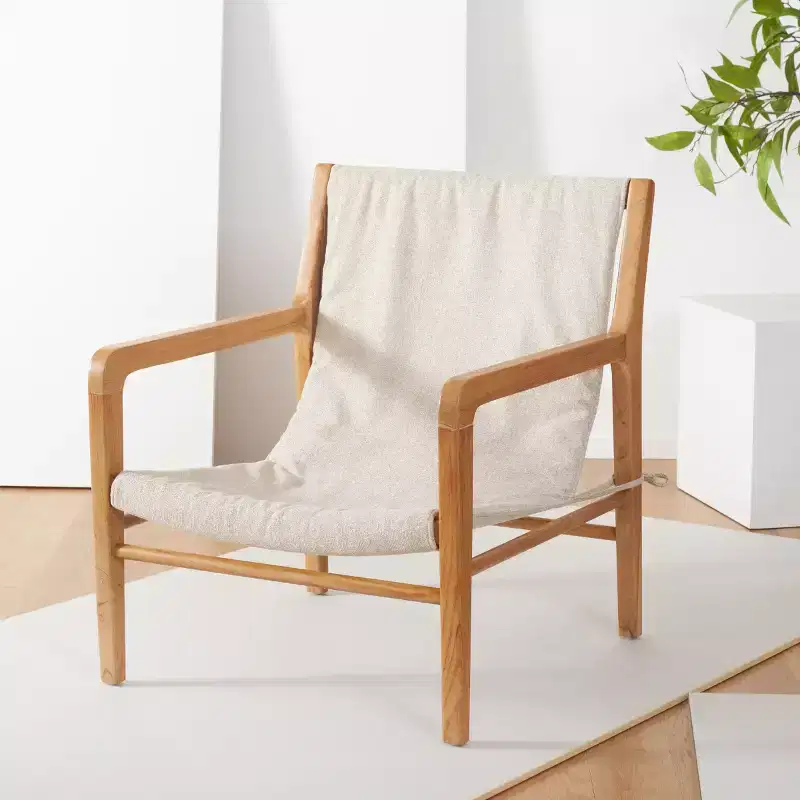 Osmond Linen Sling Chair - SFV9024 - Safavieh Couture
