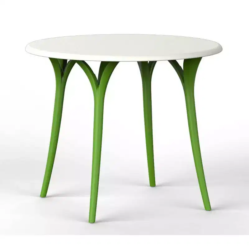 Chloe Round Garden Table - Green - Lagoon: Bistro, Weather-Resistant, Seats 4