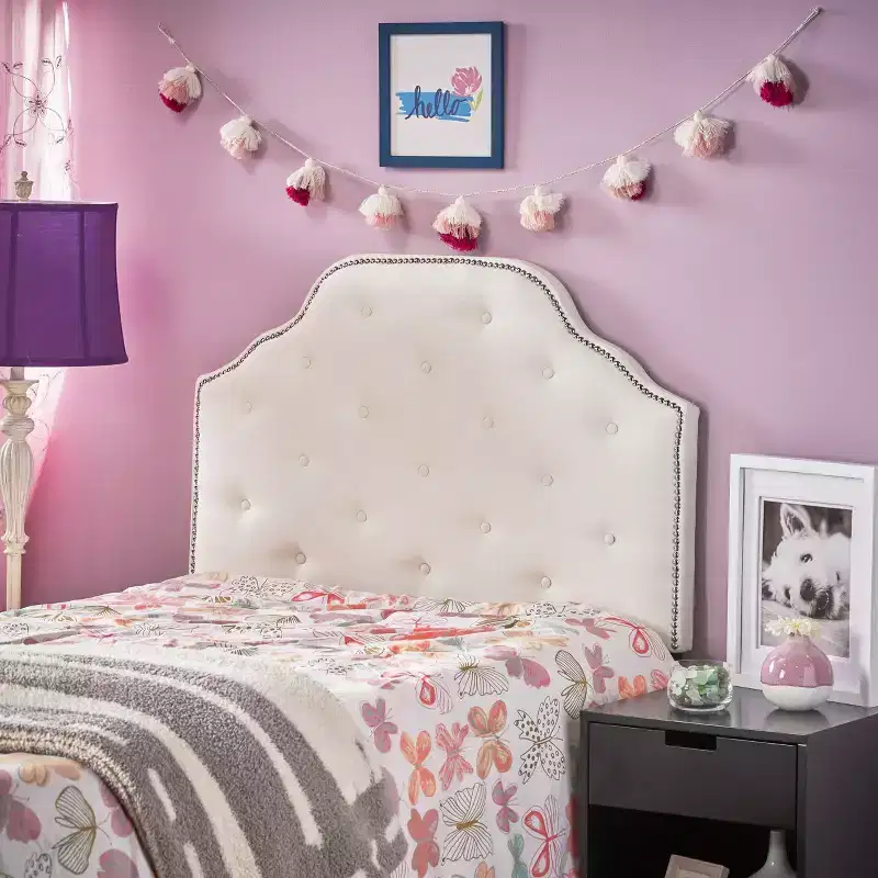 Christopher Knight Home Niamh Contemporary Fabric Tufted Twin Headboard with Nailhead Trim