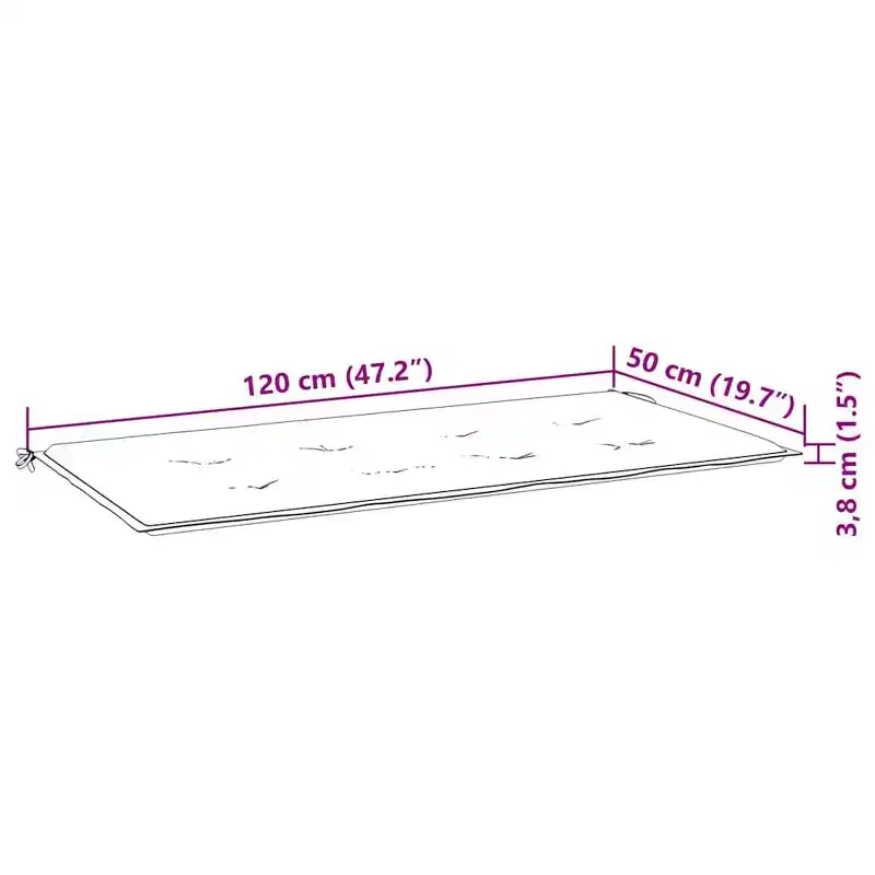 vidaXL Garden Bench Natural Bamboo Medium Foldable