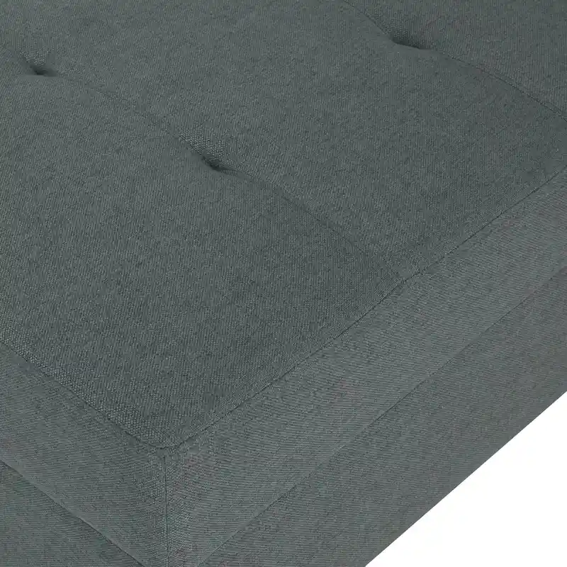 Tiernan Tufted Fabric Ottoman by Christopher Knight Home