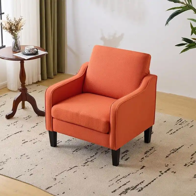 Mid-Century Modern Accent Chair, Single Seat – Multi-Color Options