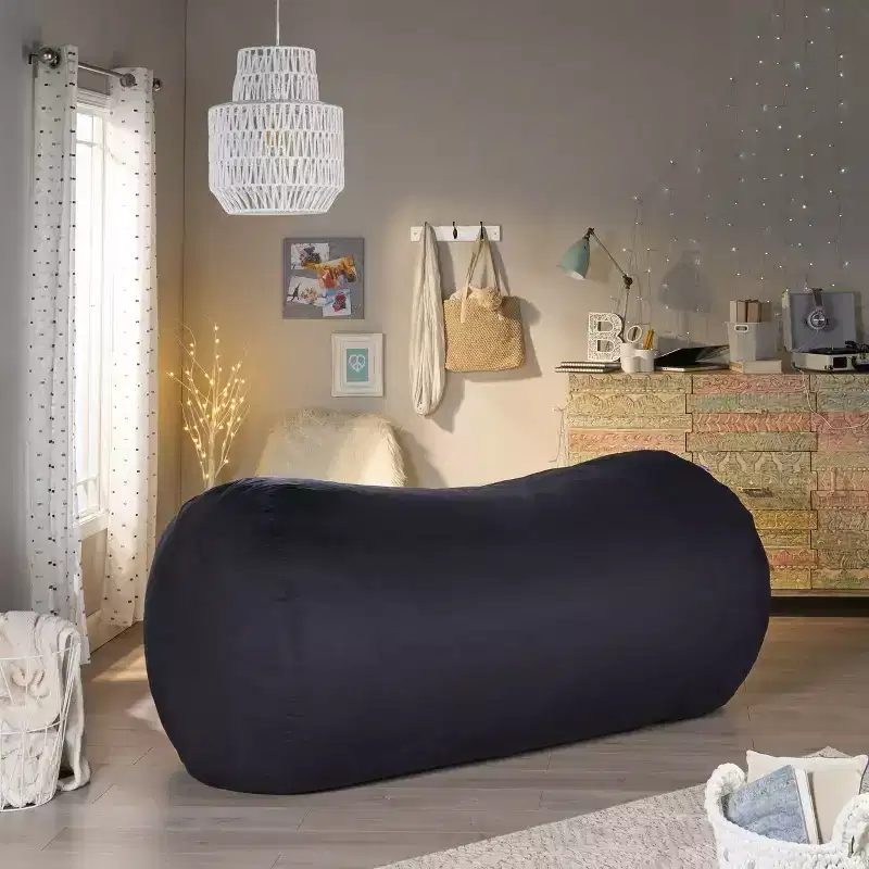8' Larson Faux Suede Lounger Beanbag - Christopher Knight Home