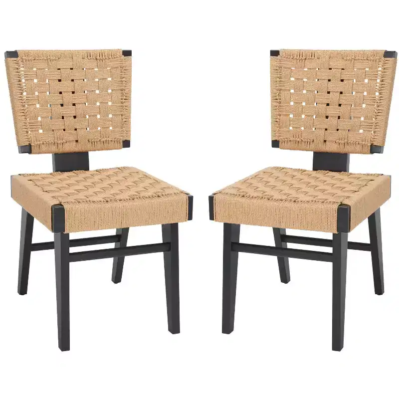Susanne Woven Dining Chair (Set of 2) - SFV4121 - Safavieh Couture