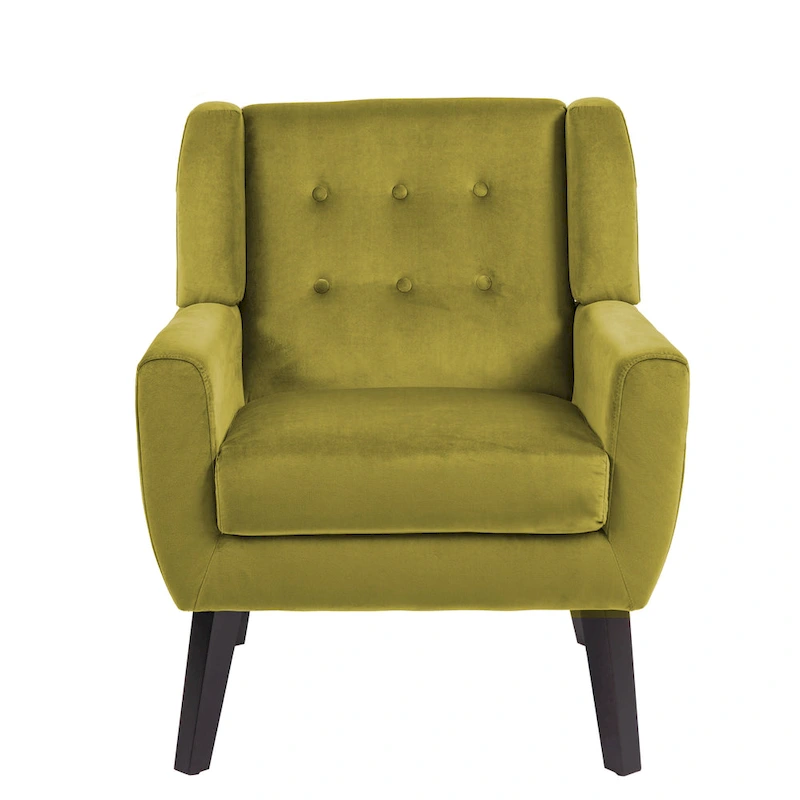 2 Set Modern Accent Chair Velvet Armchair