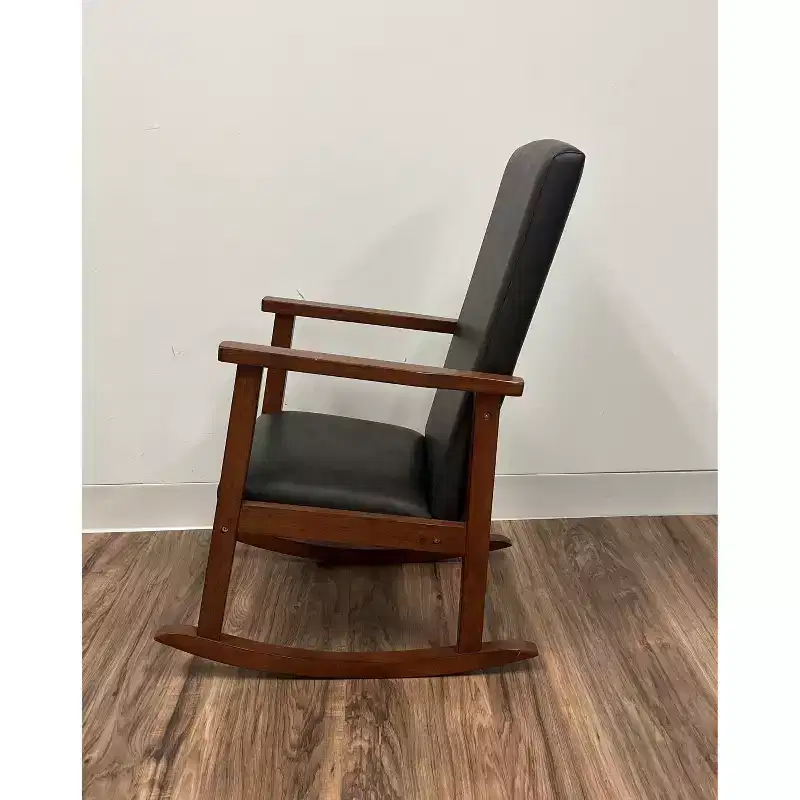 Gift Mark Kids' Rocking Chair with Fully Upholstered Seat and Seat Back Gray