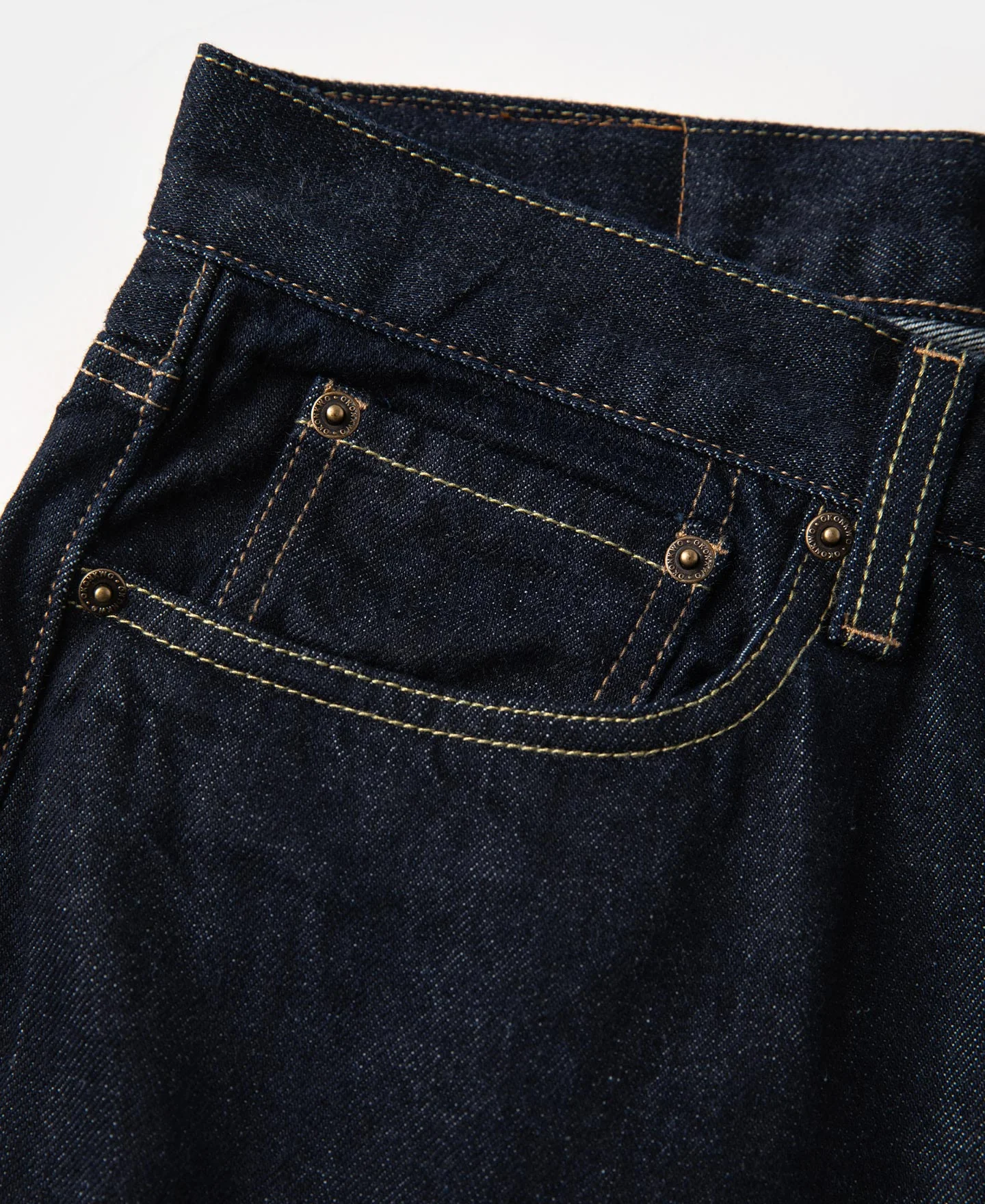 13.2 oz Embroidered Pocket Denim Jeans - Prewashed