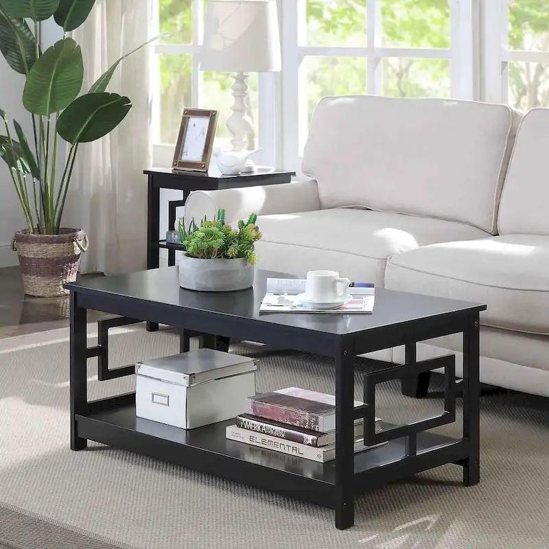 Convenience Concepts Town Square Coffee Table with Shelf