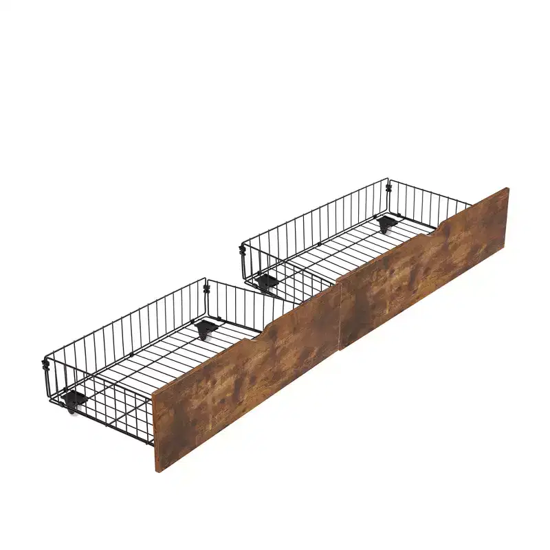 Pack Under Bed Storage with Wheels, Under the Bed Storage Containers for King Size Bed, Metal Frame
