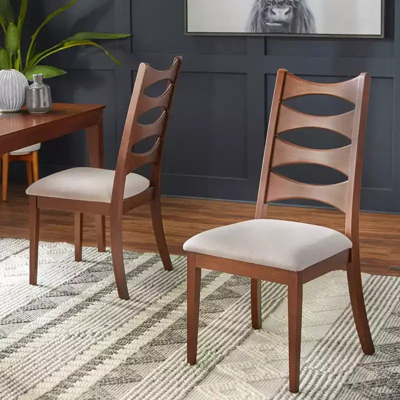 Lifestorey 5pc Lydon Dining Set Walnut