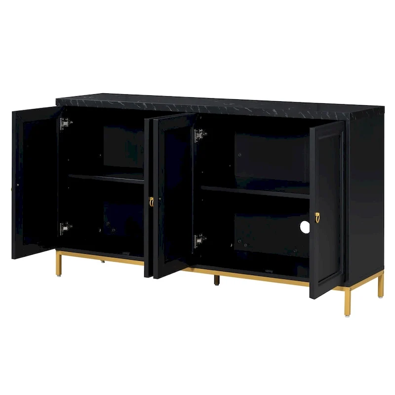 59 Sideboard Buffet Cabinet with Adjustable Shelf