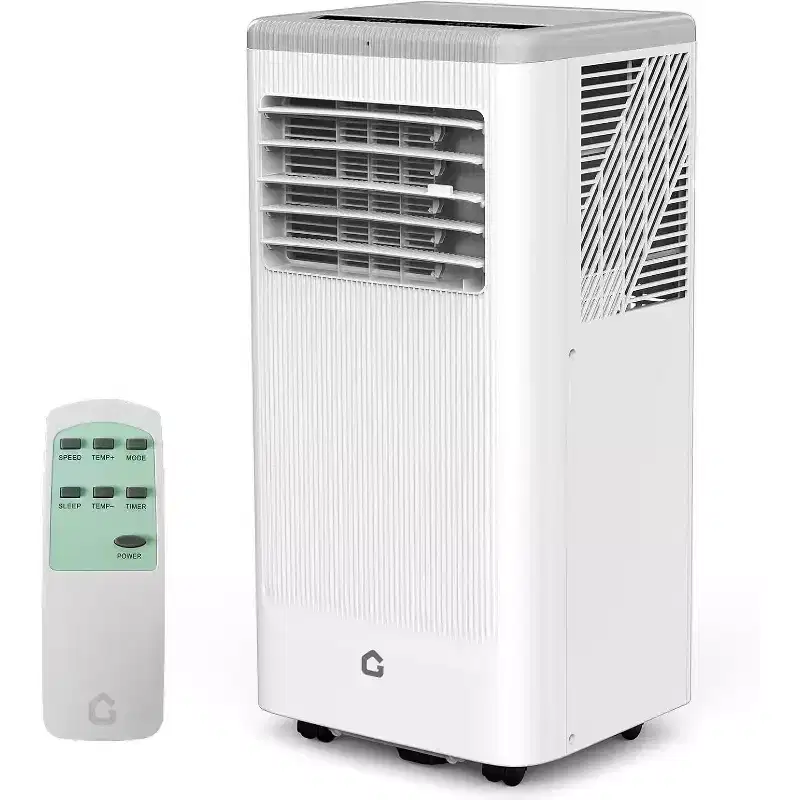 Acekool 8,000 BTU Portable Air Conditioner  3-in-1 AC/Dehumidifier/Fan, Cools 350 sq ft, Quiet Sleep Mode, Remote Control & Window Kit