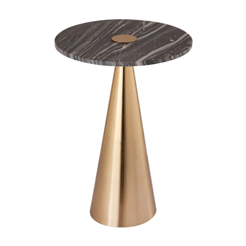 Addyson Marble Side Table - 16W x 16D x 22H