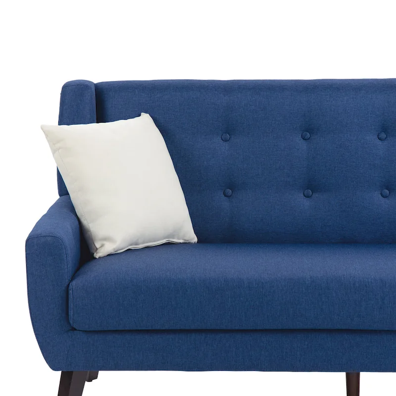 3-Piece Tufted Linen Armchair and Loveseat Set