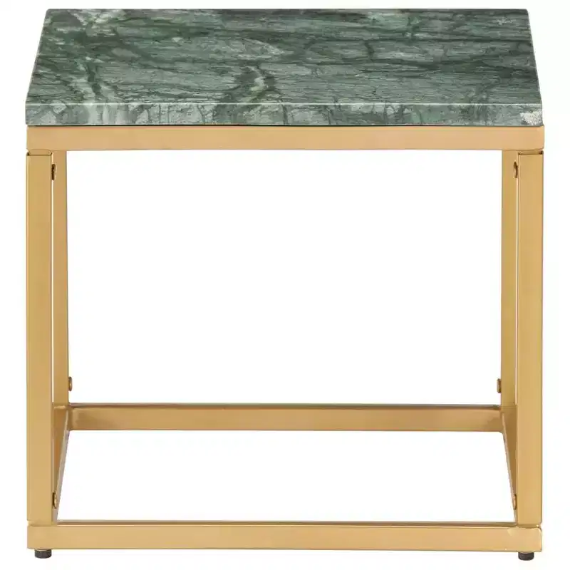 vidaXL Coffee Table End Table Side Sofa Table Real Stone with Marble Texture