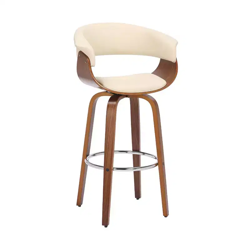 26 Julyssa Swivel Faux Leather Wood Counter Height Barstool - Armen Living
