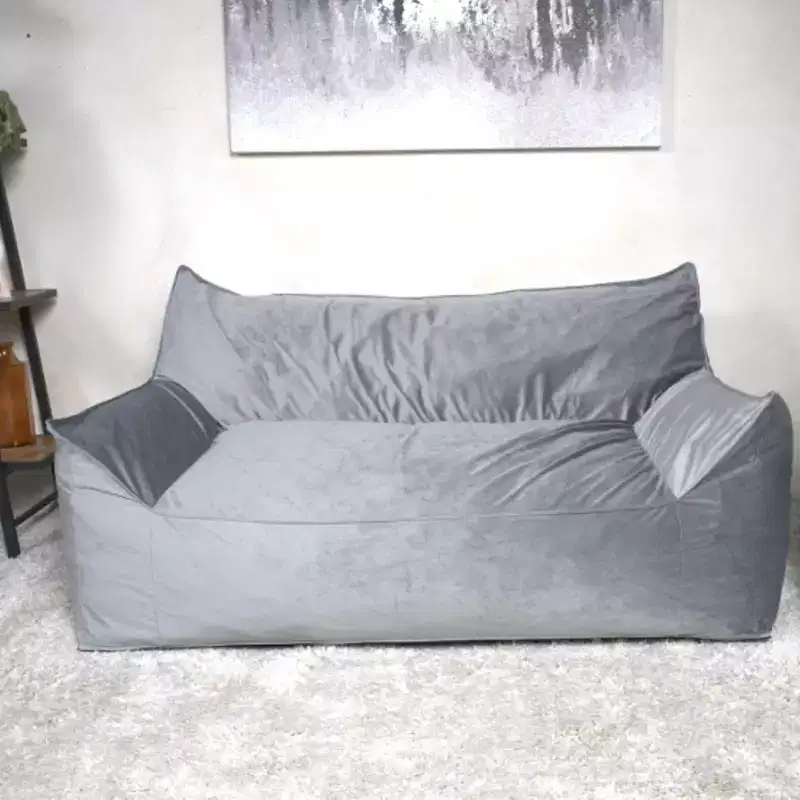 Okak Chenille Oversized Bean Bag Chair, Lazy Big Sofa Chair Floor Chair with Armrests, Cozy Lounge Chair for Living Room, Bedroom