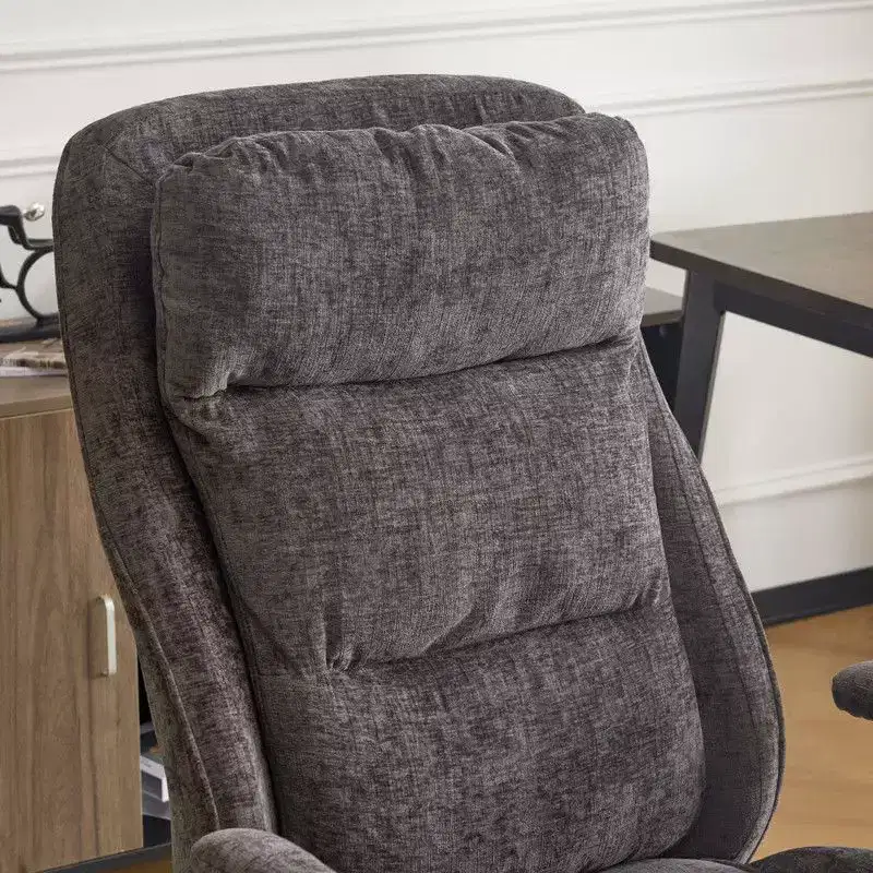 Karl Home Black PU High Back Adjustable Indoor Leisure Swivel Chair