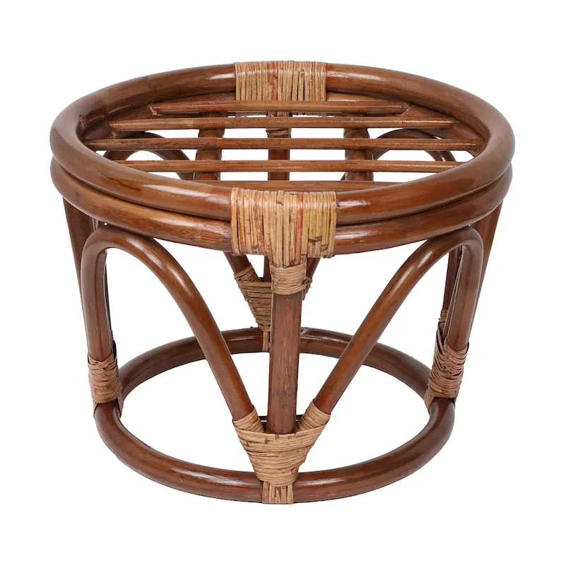 Bali 18-inch Footstool with Twill Cushion