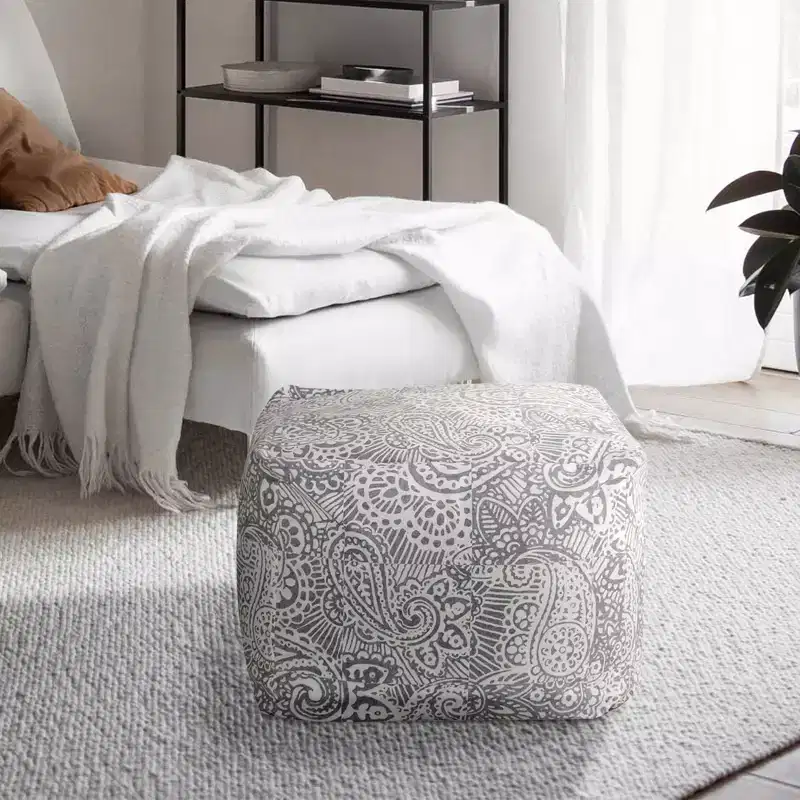 ChaletPosh 24 Inch Velvet Pouf