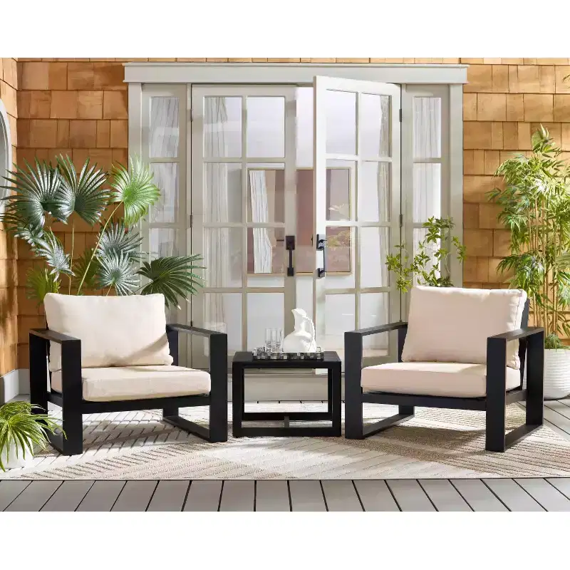 Fash 3 Piece Patio Living Set - Indoor/Outdoor - PAT7552 - Safavieh