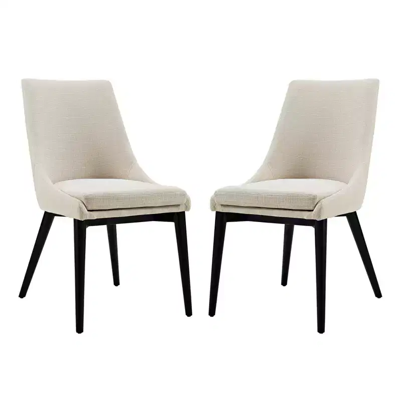 Set of 2 Viscount Dining Side Chair Fabric - Modway