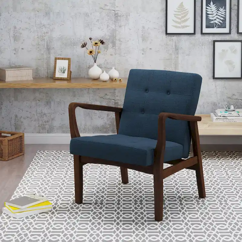 Brayden Mid-century Fabric Club Chair by Christopher Knight Home