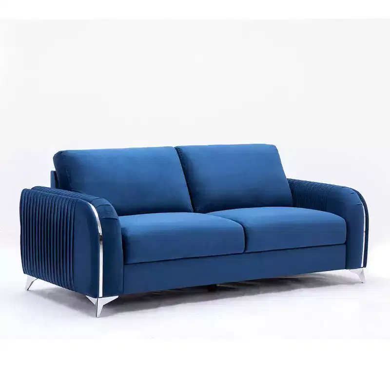 Acme Furniture 79" Wenona Sofa Blue Velvet