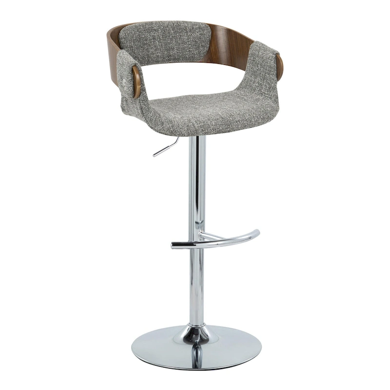 Carson Carrington Gavle Adjustable Bar Stool with Rounded T Footrest (Set of 2)