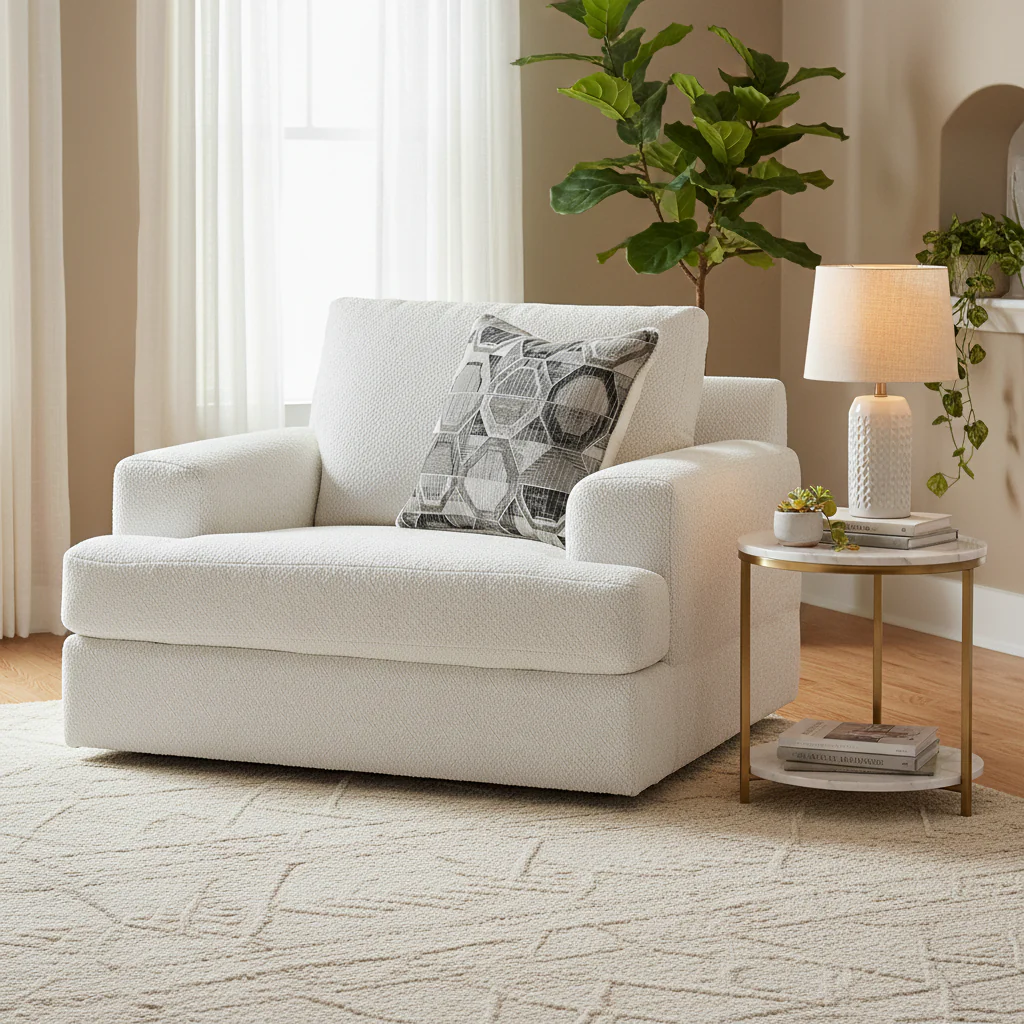 Oversized Linen Armchair — 51