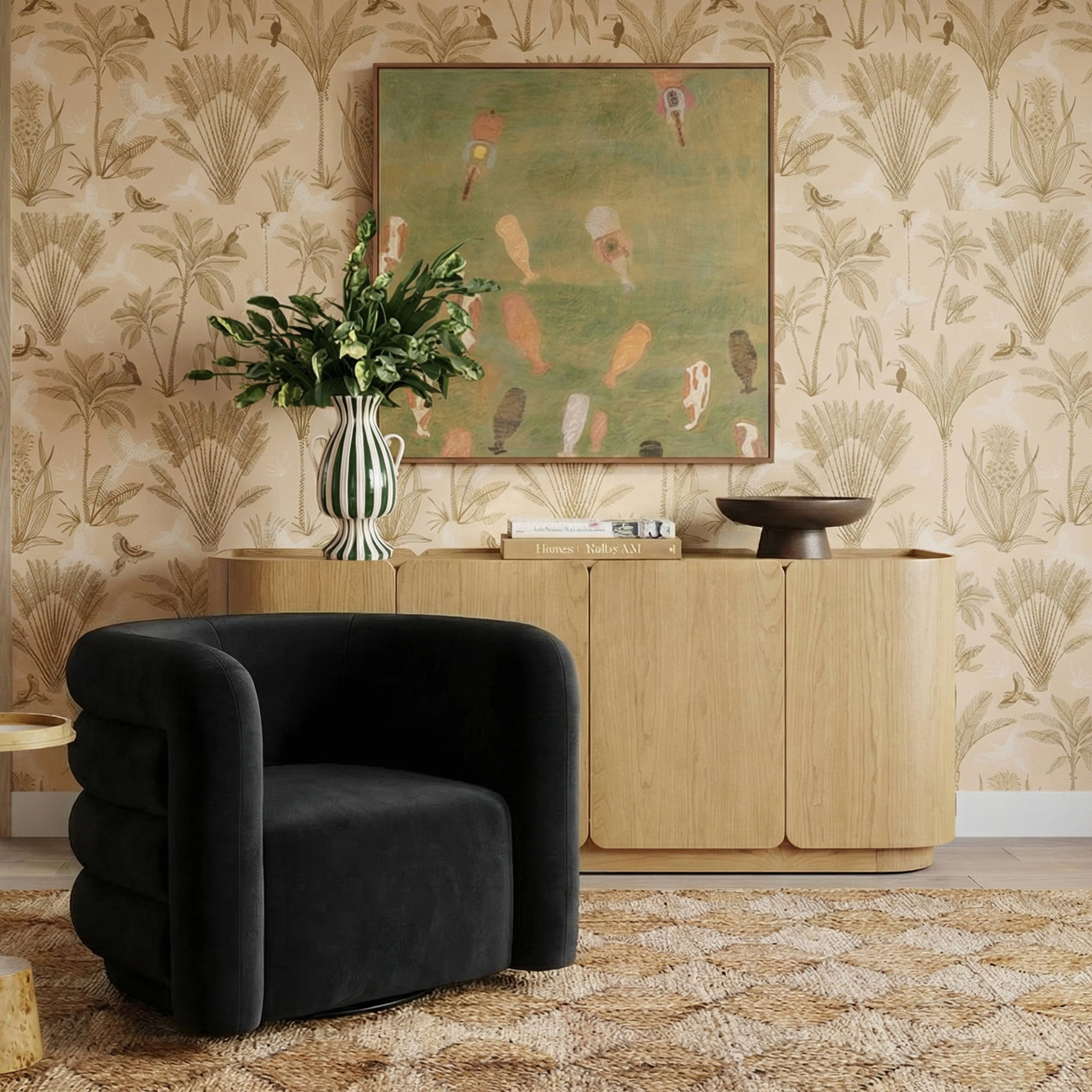 Velvet Swivel Accent Chair