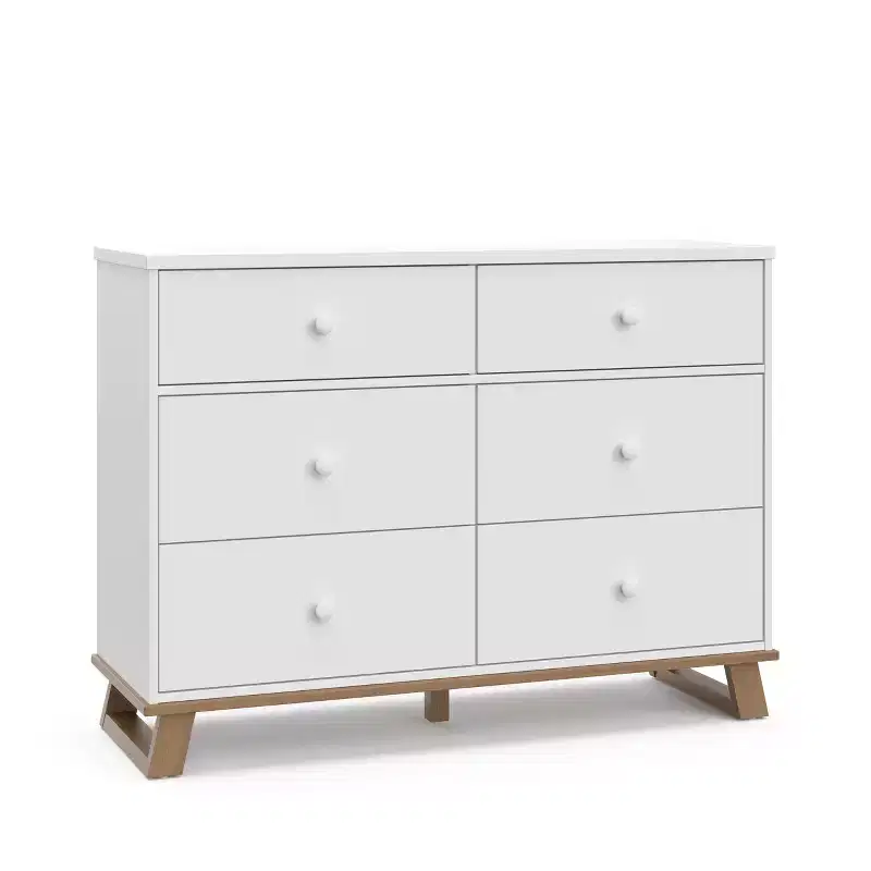 Modern 6-Drawer Double Dresser - Kids & Nursery