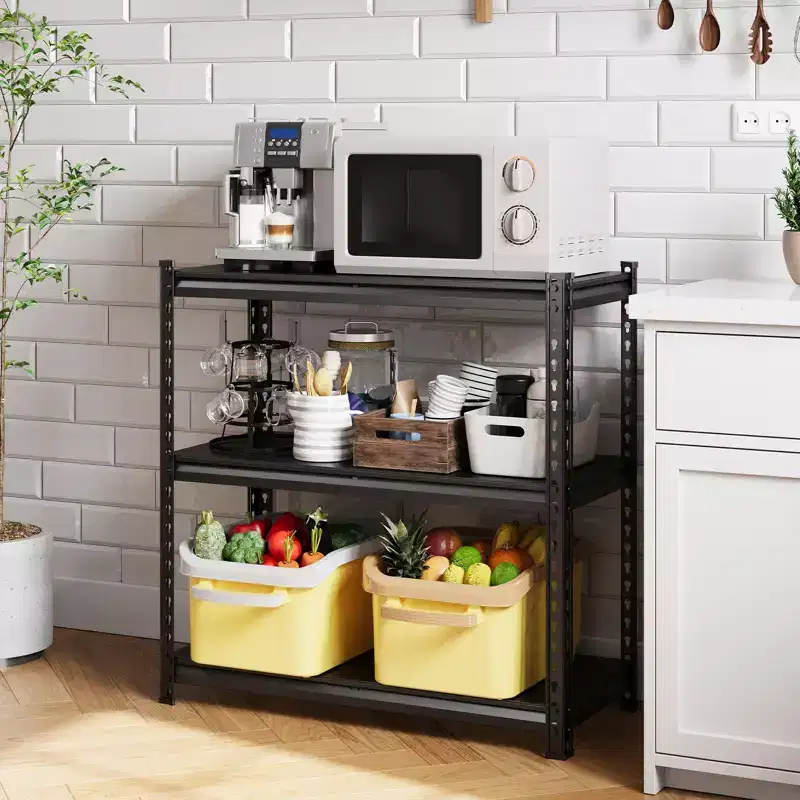 Garage Shelving Unit,Adjustable Steel Utility Storage Rack with Metal Shelves,3850 Lbs Total Capacity, for Garage, Warehouse