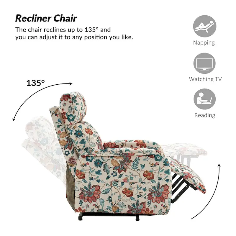 Elisa Power Remote Lift Assist Recliner with Metal Base