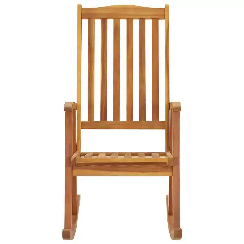 vidaXL Rocking Chair Brown Solid Acacia Wood Large Durable