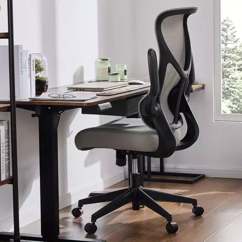 Ergonomic High-Back Mesh Office Chair with Flip-Up Armrests, 120° Recline, 275 LB Capacity
