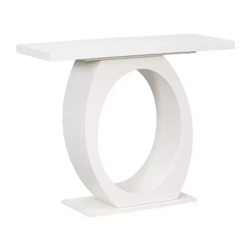 Whisen Modern Console Table & Entryway Table, Sturdy Sofa Table with Egg-Shaped Base