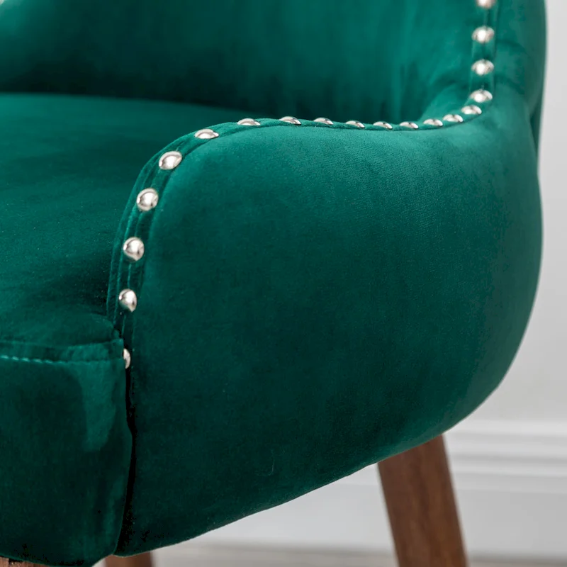 Roundhill Furniture Lindale Mid-century Modern Velvet Accent Chair