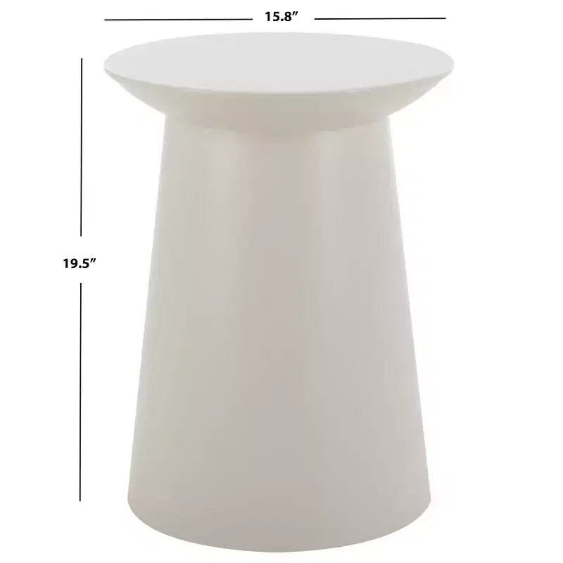 Rivia Round Accent Table - ACC4613 - Warm Grey - Safavieh