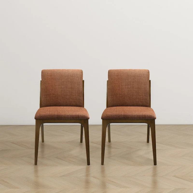 Omaha Luxury Modern Solid Wood Dining Chair (Set of 2)