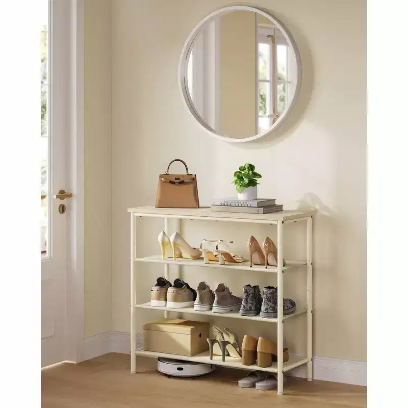 Shoe Rack, 4/5 Tier Shoe Storage Rack for 12-16 Pairs of Shoes, Shoe Organizer for Entryway