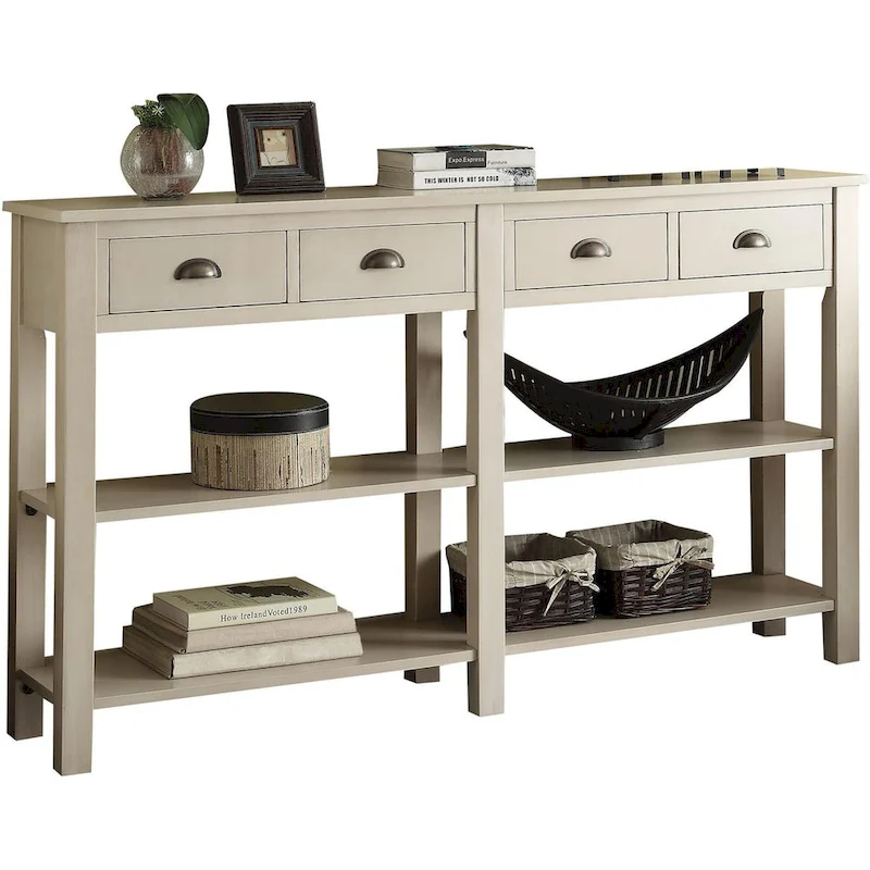 72 Console Table with 4 Drawers