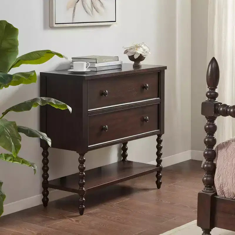 2 Drawer Accent Chest Morocco Brown