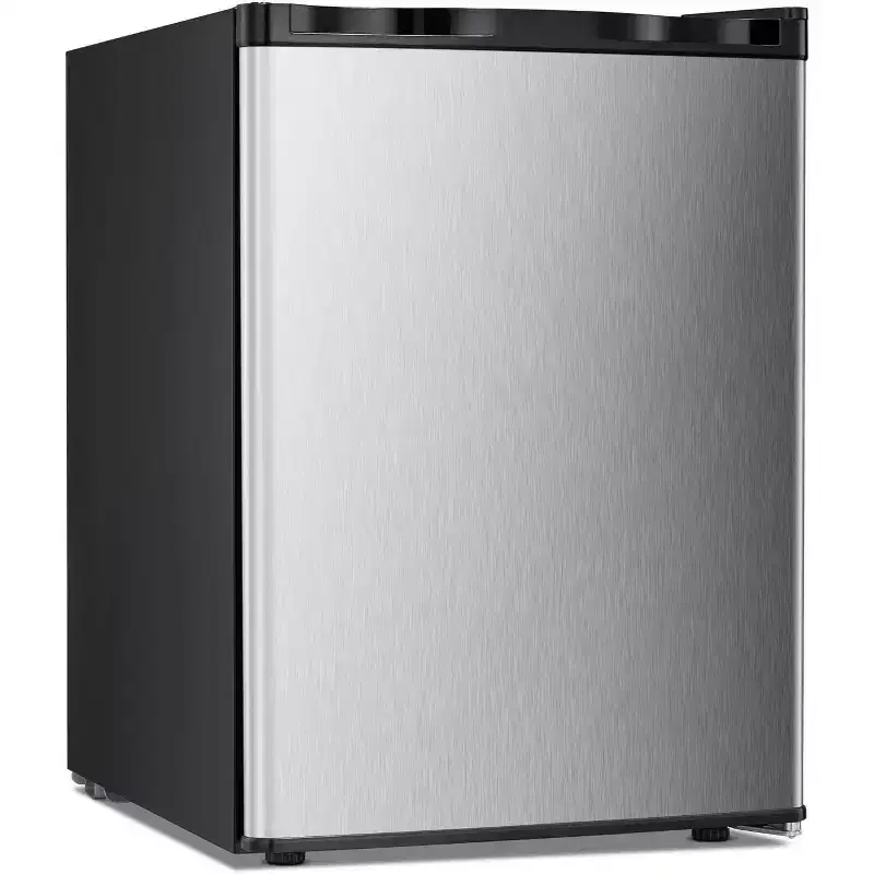 ZAFRO 2.1 Cu.ft Upright Freezer, Small Mini Freezer with Adjustable Thermostat,Removable Shelves, Reversible Single Door,Bedroom/Home/Dorms