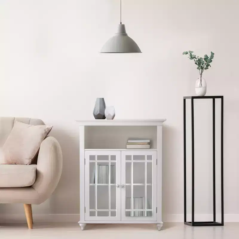 Teamson Home Neal Two-Door Freestanding Floor Cabinet
