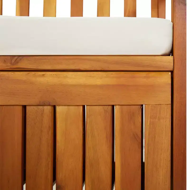 Bench Brown Solid Acacia wood, 100% polyester Medium