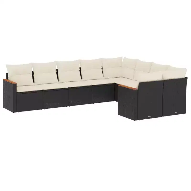 vidaXL Modular Outdoor Sofa Set with Cushions