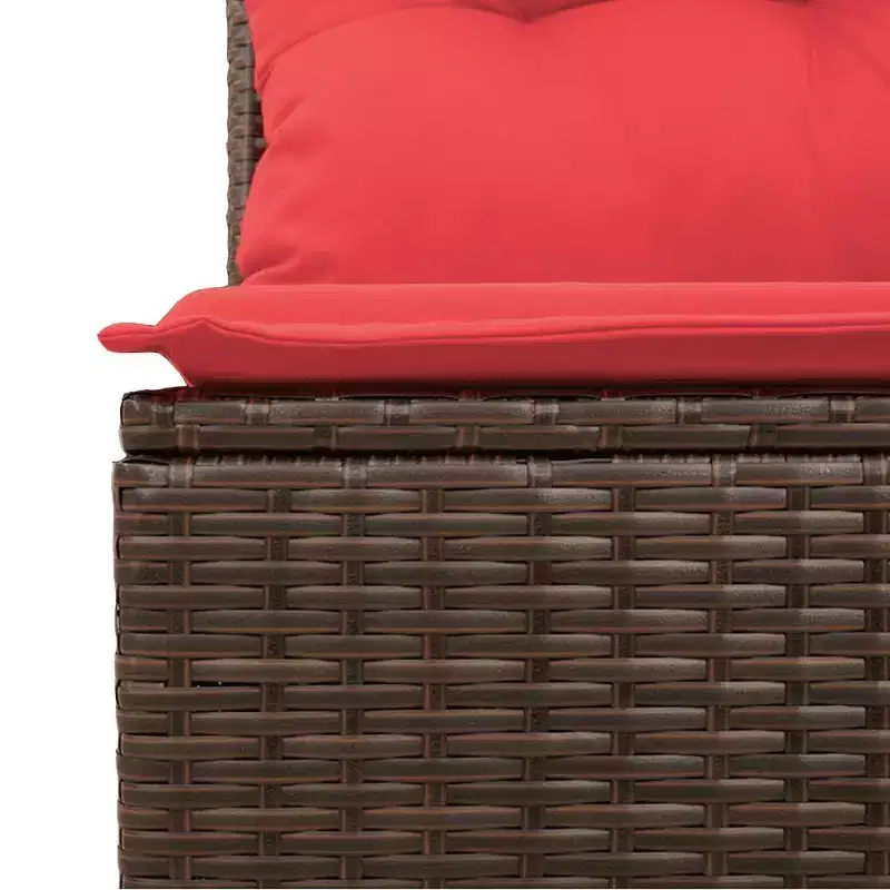 vidaXL Modular Garden Sofa Set with Cushions and Adjustable Design